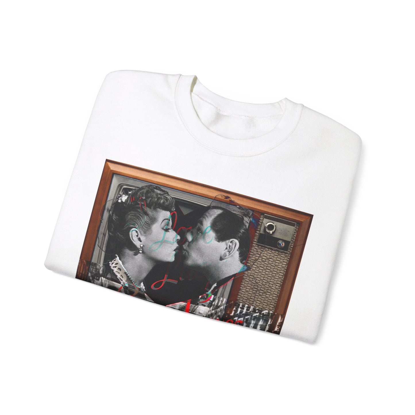 Vintage Sitcom Couple Graphic Sweatshirt - Retro TV Streetwear Print (Bachi)