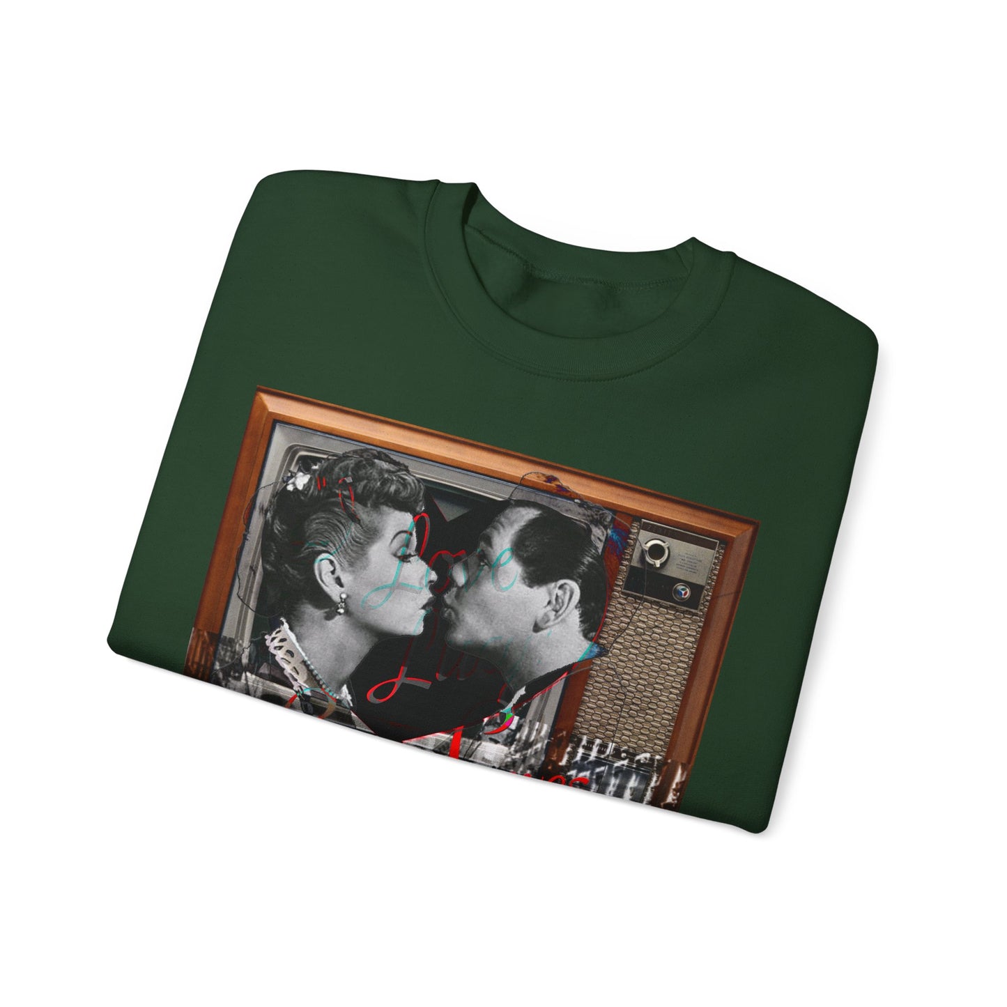 Vintage Sitcom Couple Graphic Sweatshirt - Retro TV Streetwear Print (Bachi)