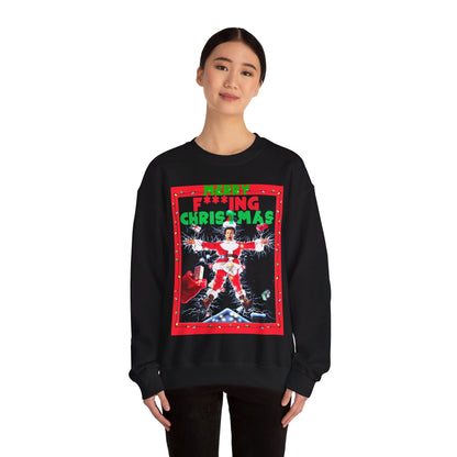 Vintage Holiday Graphic Sweatshirt - 80s Comedy Cinema Print (Bachi)