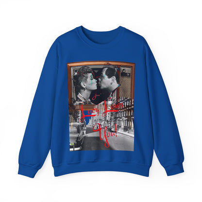 Vintage Sitcom Couple Graphic Sweatshirt - Retro TV Streetwear Print (Bachi)