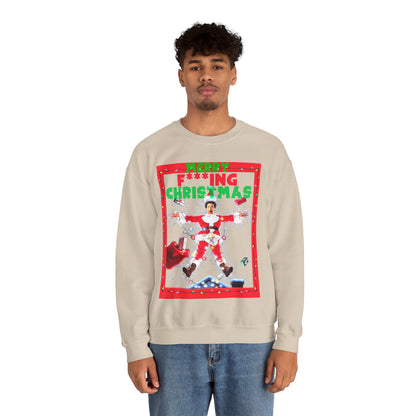 Vintage Holiday Graphic Sweatshirt - 80s Comedy Cinema Print (Bachi)