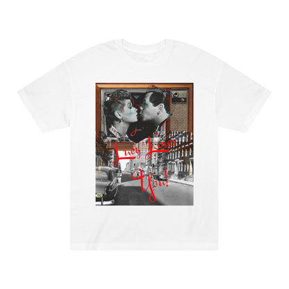 Vintage Sitcom Couple Graphic Tee - Retro TV Streetwear Print (Bachi)
