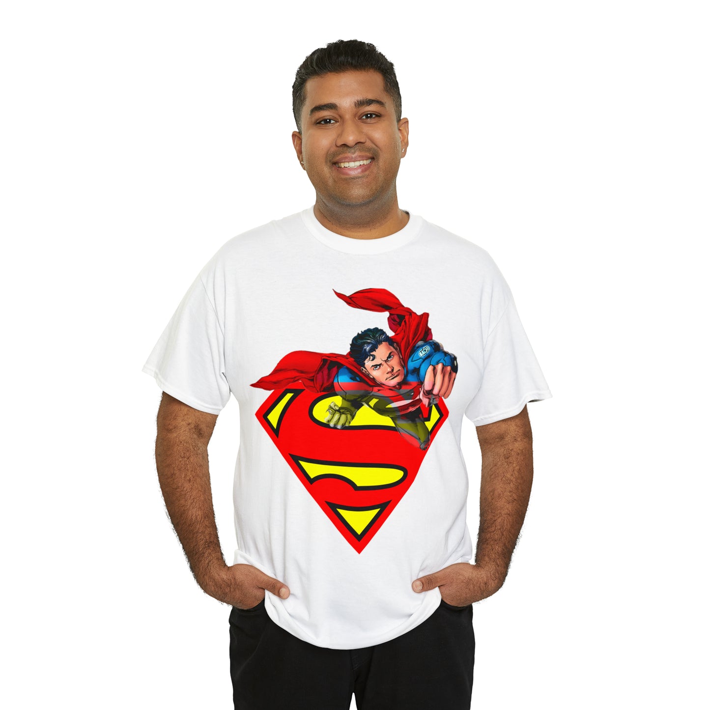 Vintage Comic Hero Graphic Tee - Cape Streetwear Print (Bachi)