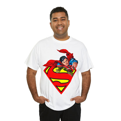 Vintage Comic Hero Graphic Tee - Cape Streetwear Print (Bachi)