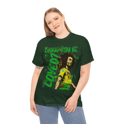 Oversized Graphic Tee - Reggae Legend Portrait Streetwear Print (Bachi)