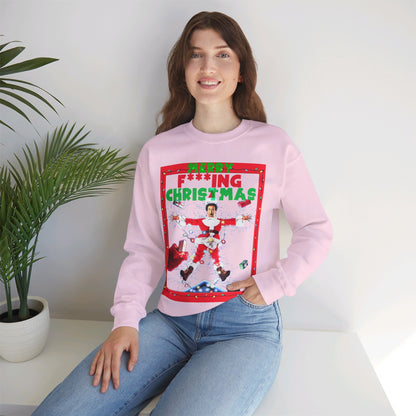 Vintage Holiday Graphic Sweatshirt - 80s Comedy Cinema Print (Bachi)