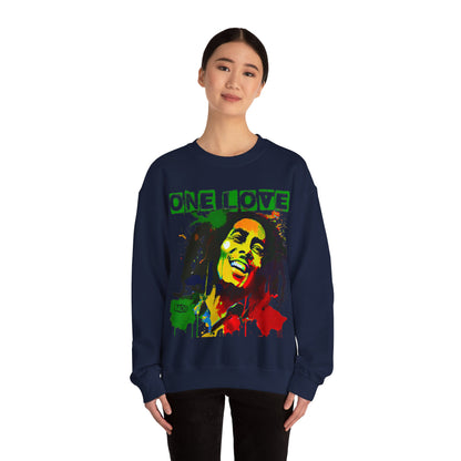 Heavyweight Graphic Sweatshirt - Reggae Legend Portrait Streetwear (Bachi)