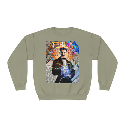 Vintage Science Icon Graphic Sweatshirt - Inventor Portrait Streetwear (Bachi)