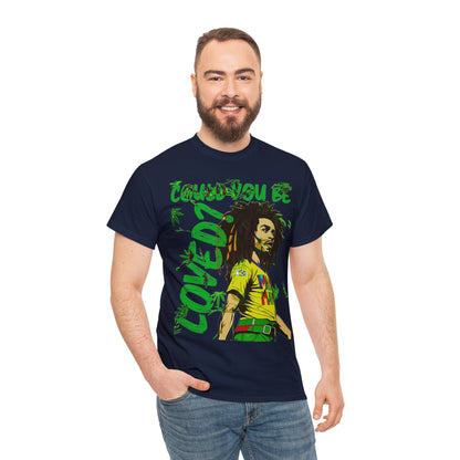 Oversized Graphic Tee - Reggae Legend Portrait Streetwear Print (Bachi)