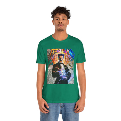 Vintage Science Icon Graphic Tee - Inventor Portrait Streetwear Print (Bachi)