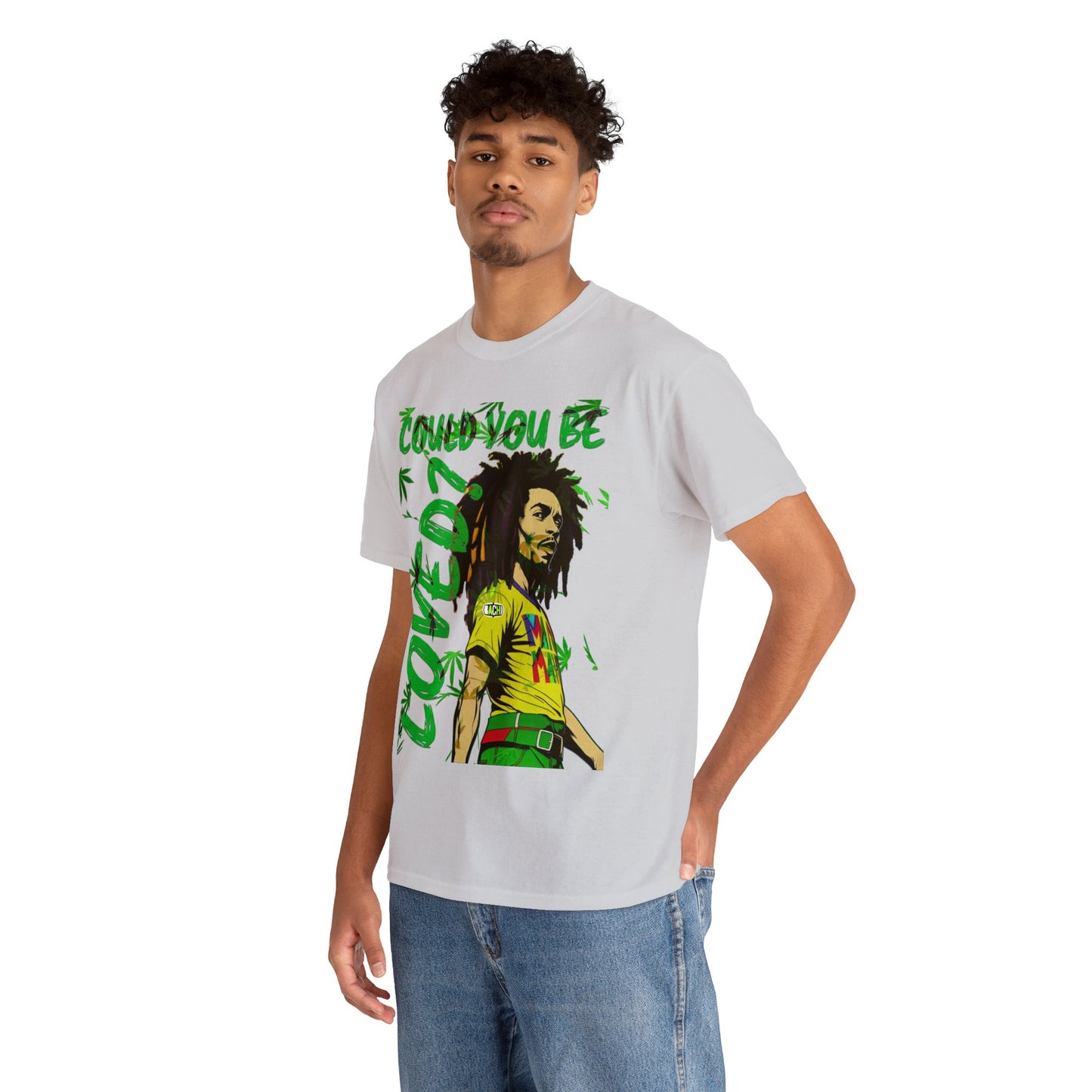 Oversized Graphic Tee - Reggae Legend Portrait Streetwear Print (Bachi)