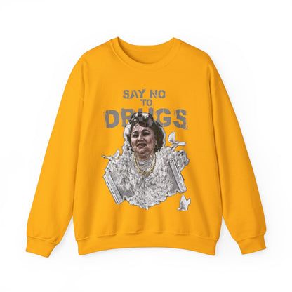 Unisex Sweater Griselda Blanco White Birds Printify