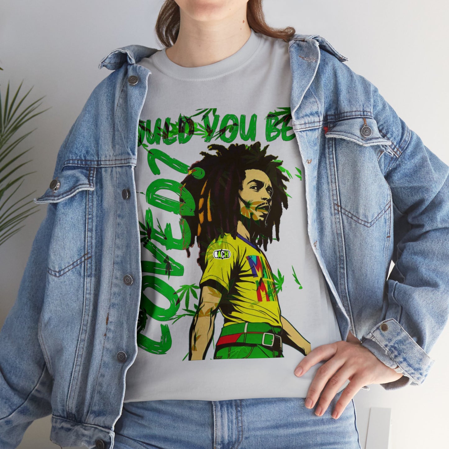 Oversized Graphic Tee - Reggae Legend Portrait Streetwear Print (Bachi)