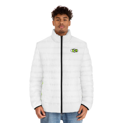 Men's Puffer Jacket (AOP) Coat Bachi Slime Printify