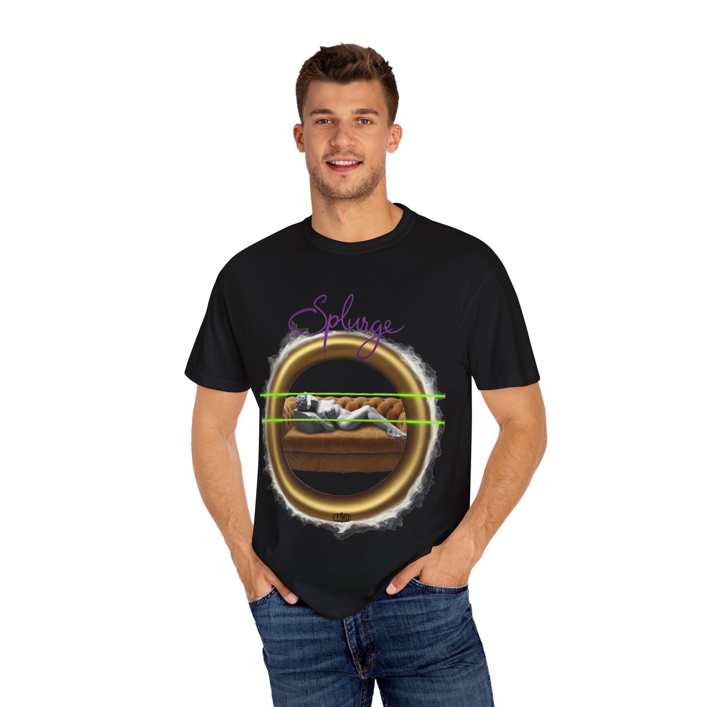 Oversized T-shirt Splurge Artistic Statue