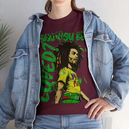 Oversized Graphic Tee - Reggae Legend Portrait Streetwear Print (Bachi)