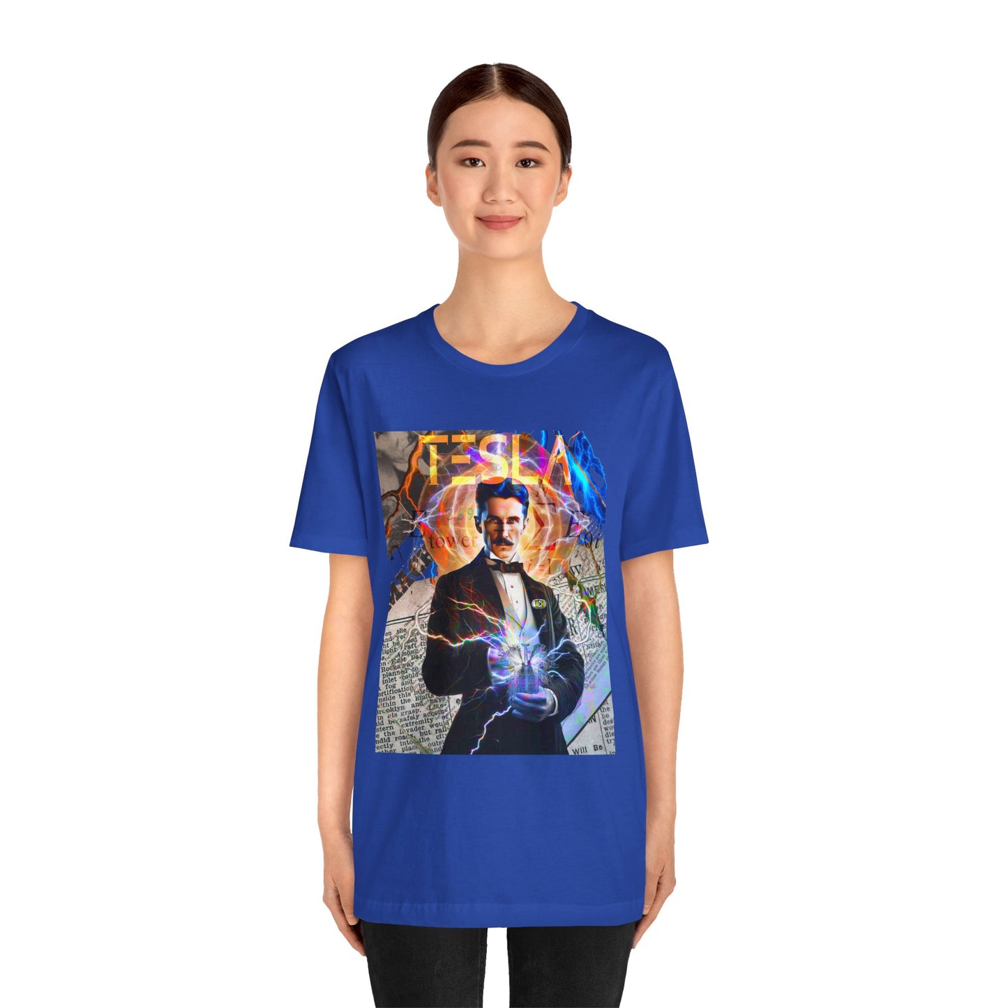 Vintage Science Icon Graphic Tee - Inventor Portrait Streetwear Print (Bachi)