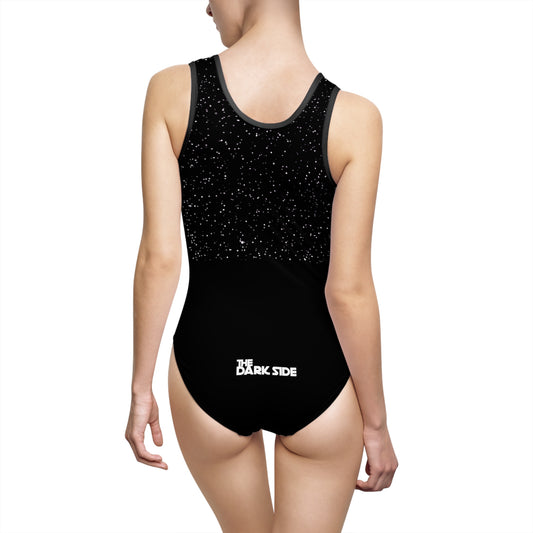 Sci-Fi Saga Graphic One-Piece Swimsuit - Dark Side Streetwear Print (Bachi)
