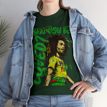 Oversized Graphic Tee - Reggae Legend Portrait Streetwear Print (Bachi)