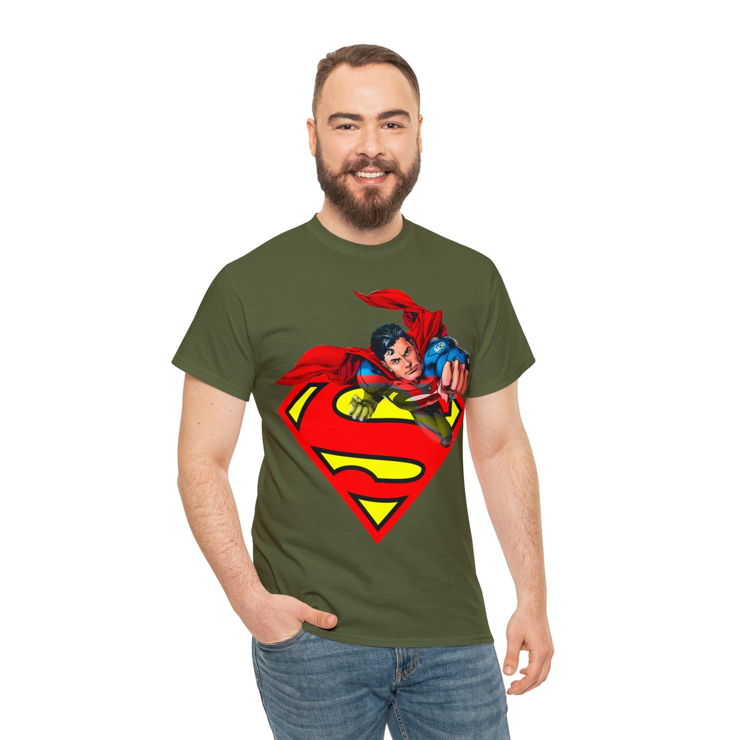 Vintage Comic Hero Graphic Tee - Cape Streetwear Print (Bachi)