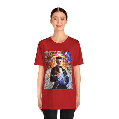 Vintage Science Icon Graphic Tee - Inventor Portrait Streetwear Print (Bachi)