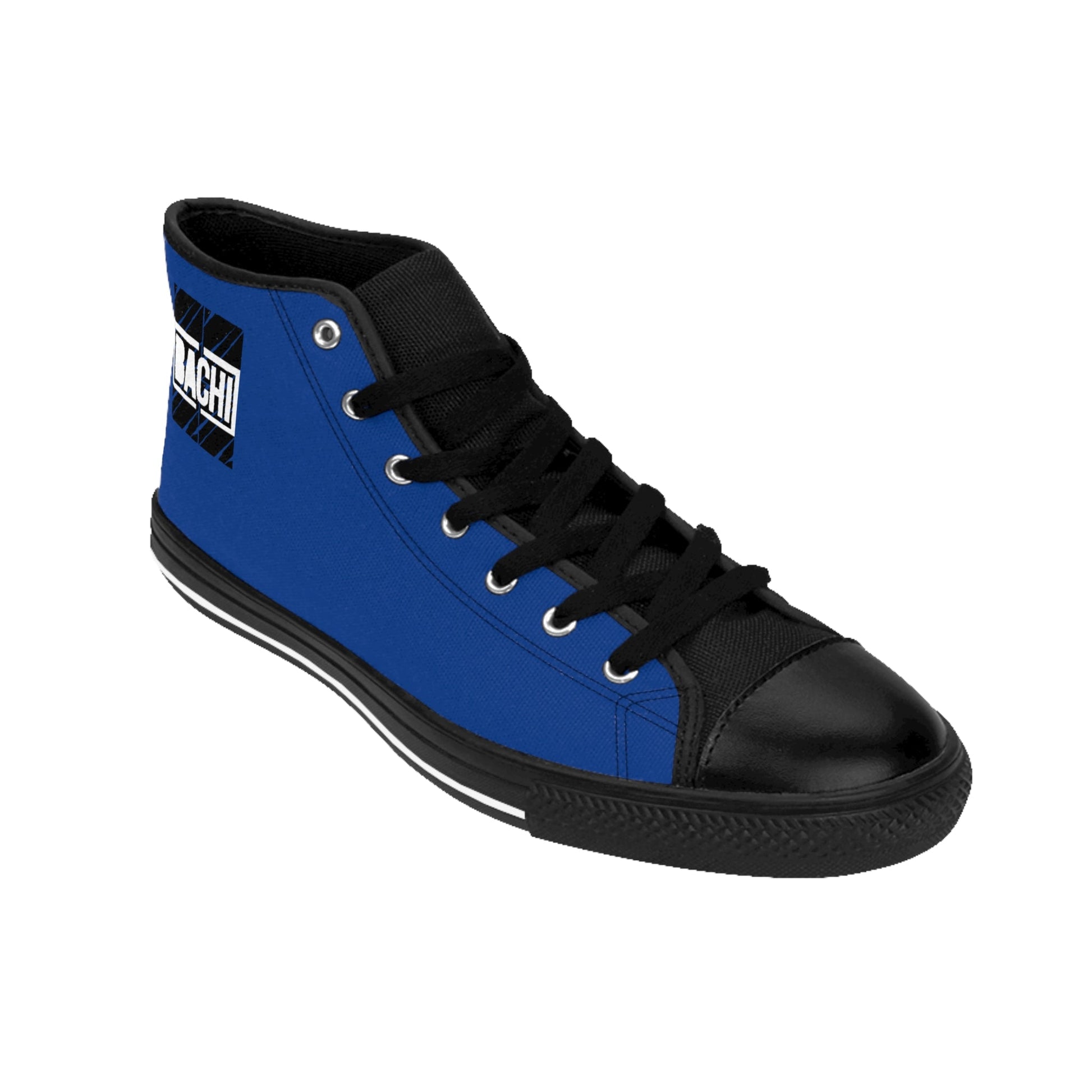 Men's High Top Sneakers Drippers Toronto Skyline  Blue Printify