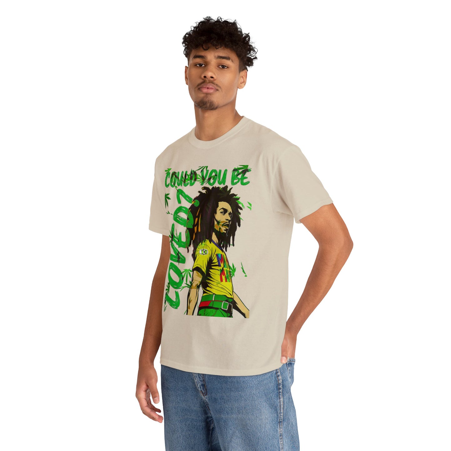Oversized Graphic Tee - Reggae Legend Portrait Streetwear Print (Bachi)