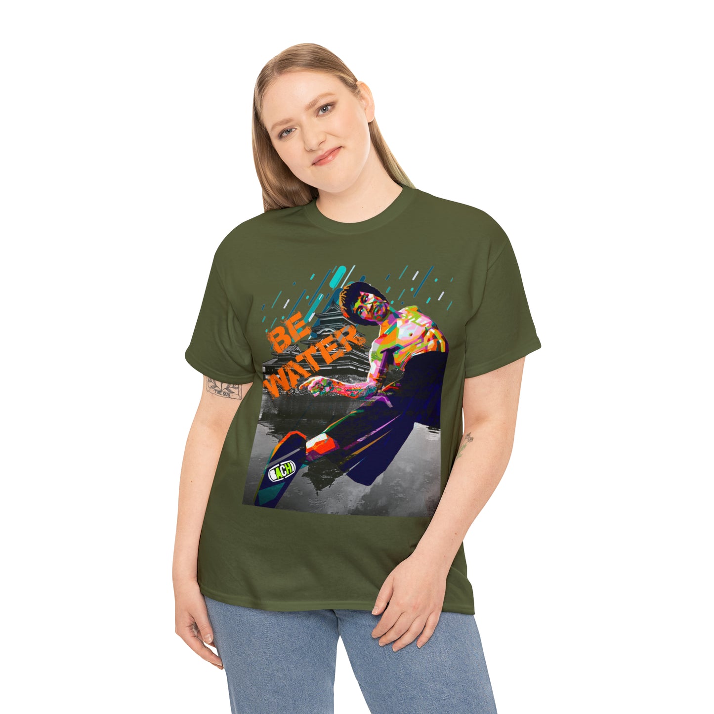 Vintage Martial Arts Graphic Tee - Kung Fu Legend Quote Print (Bachi)