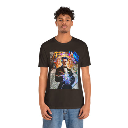 Vintage Science Icon Graphic Tee - Inventor Portrait Streetwear Print (Bachi)