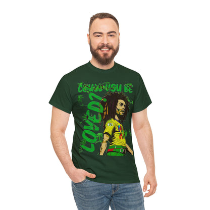 Oversized Graphic Tee - Reggae Legend Portrait Streetwear Print (Bachi)