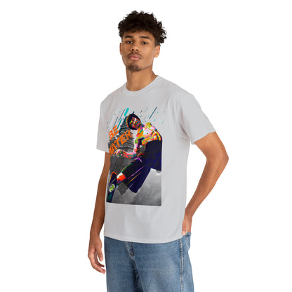 Vintage Martial Arts Graphic Tee - Kung Fu Legend Quote Print (Bachi)