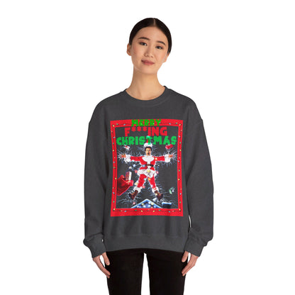Vintage Holiday Graphic Sweatshirt - 80s Comedy Cinema Print (Bachi)