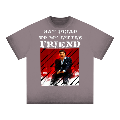 Oversized Graphic Tee - Cult Cinema Quote Streetwear Print (Bachi)