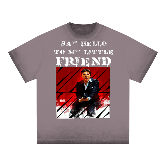 Oversized Graphic Tee - Cult Cinema Quote Streetwear Print (Bachi)
