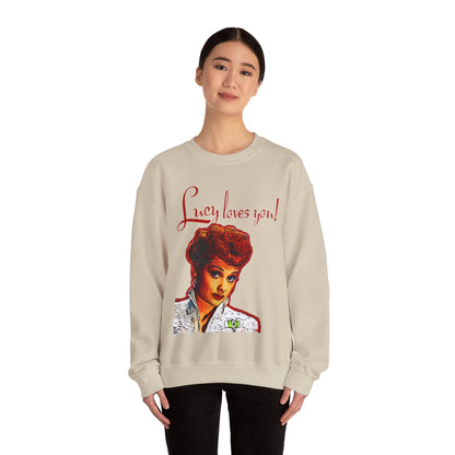 Unisex Sweatshirt Lucy Loves You Printify