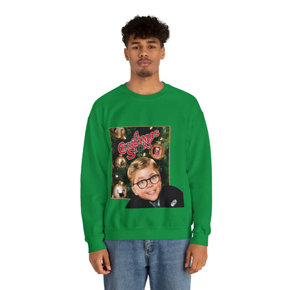 Vintage Holiday Graphic Sweatshirt - 80s Family Cinema Print (Bachi)
