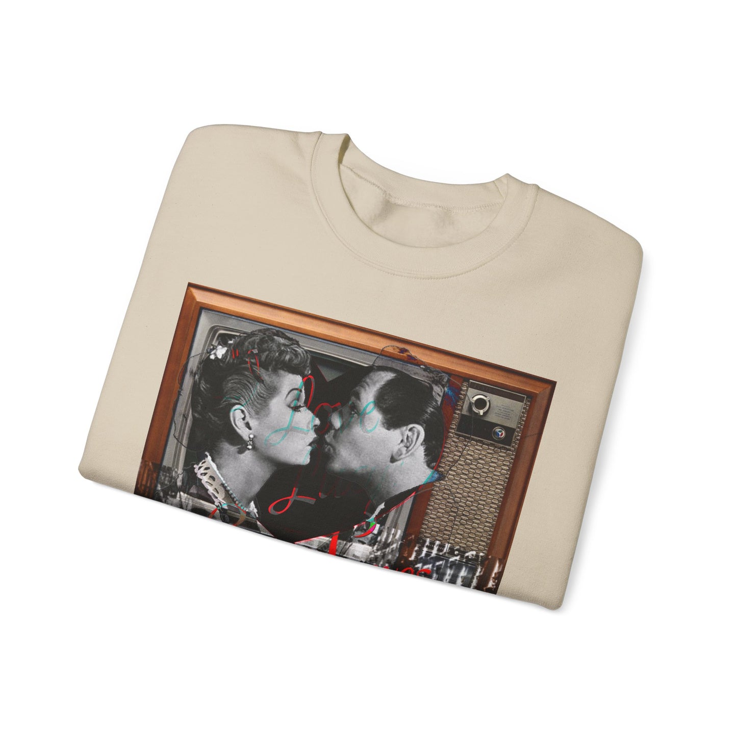 Vintage Sitcom Couple Graphic Sweatshirt - Retro TV Streetwear Print (Bachi)