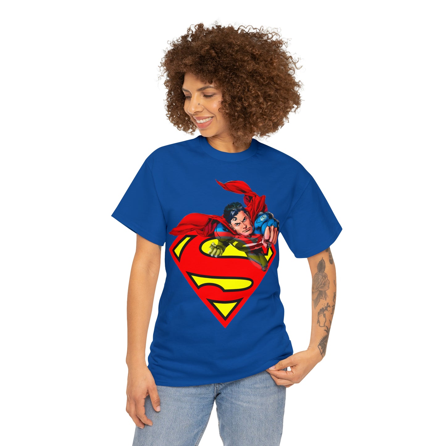 Vintage Comic Hero Graphic Tee - Cape Streetwear Print (Bachi)