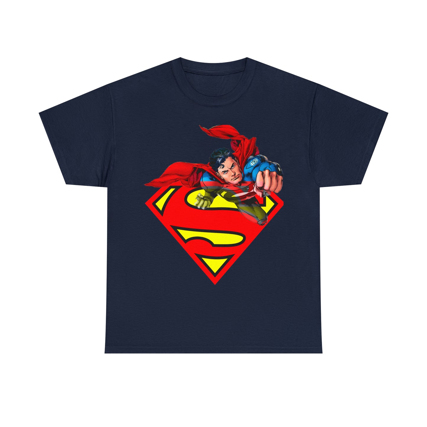 Vintage Comic Hero Graphic Tee - Cape Streetwear Print (Bachi)