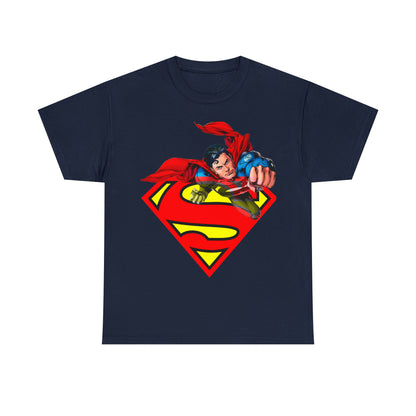 Vintage Comic Hero Graphic Tee - Cape Streetwear Print (Bachi)