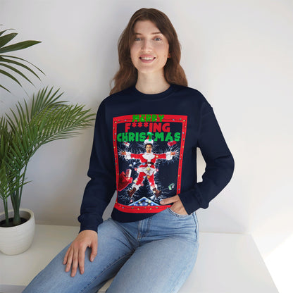 Vintage Holiday Graphic Sweatshirt - 80s Comedy Cinema Print (Bachi)