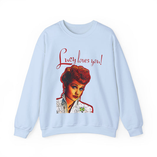 Unisex Sweatshirt Lucy Loves You Printify