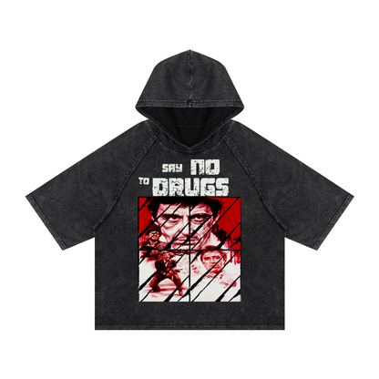 Unisex Hooded Boxy T-Shirt Say No