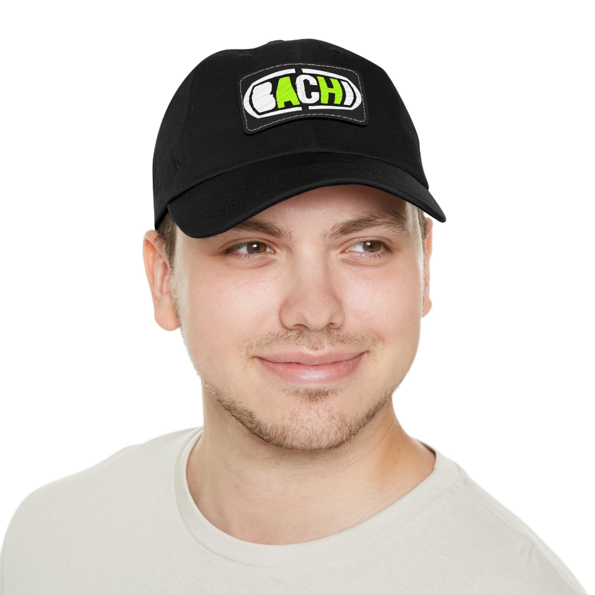Leather Patch Hat Bachi Printify