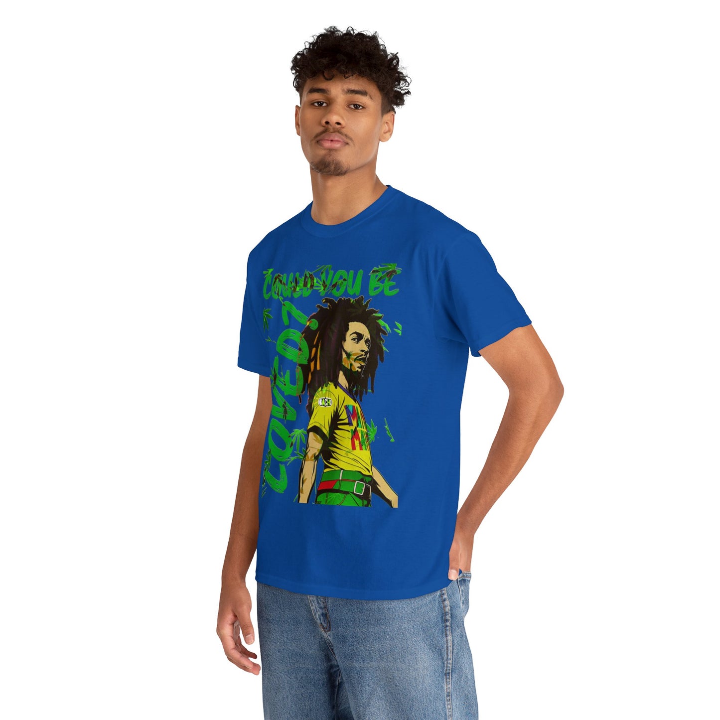 Oversized Graphic Tee - Reggae Legend Portrait Streetwear Print (Bachi)