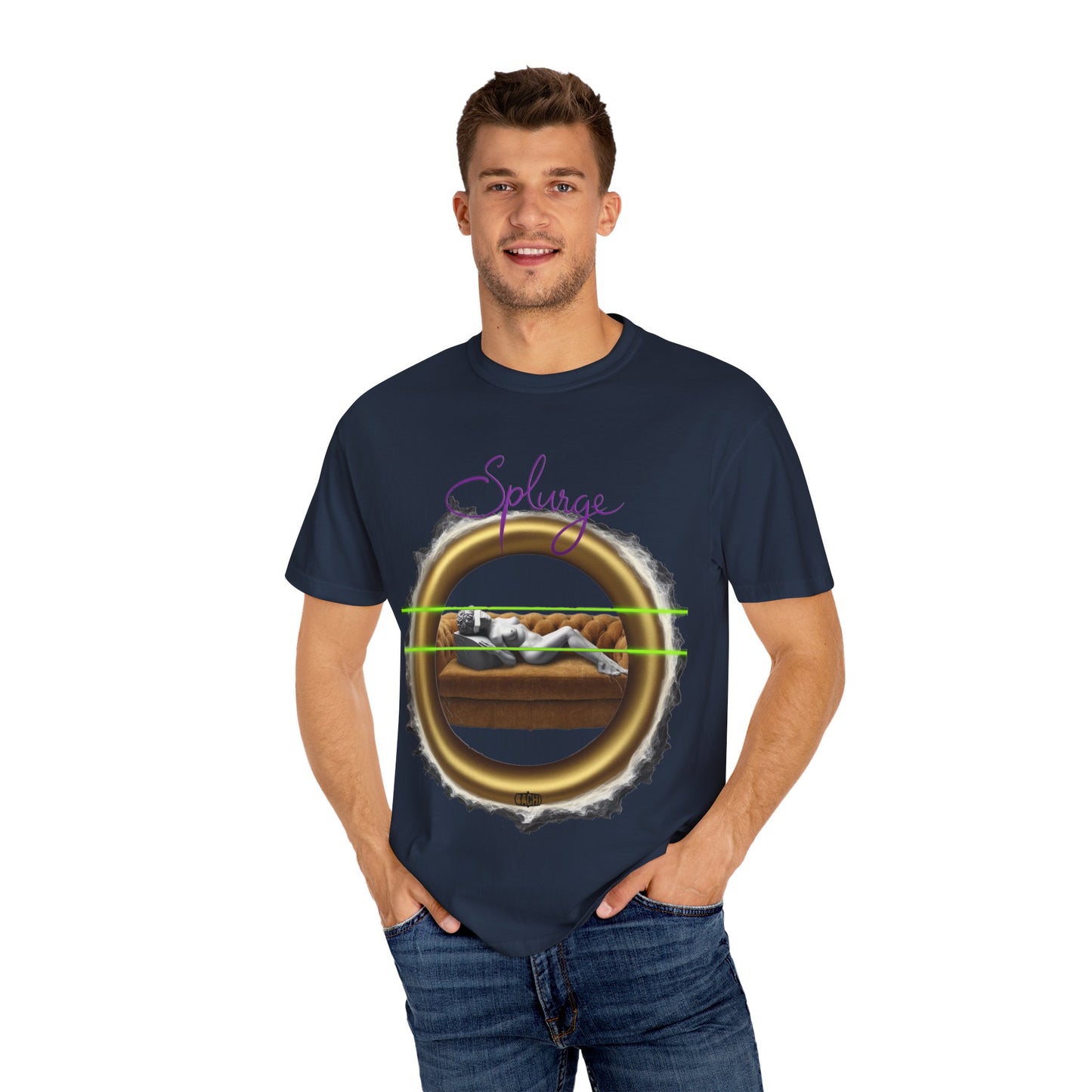 Oversized T-shirt Splurge Artistic Statue