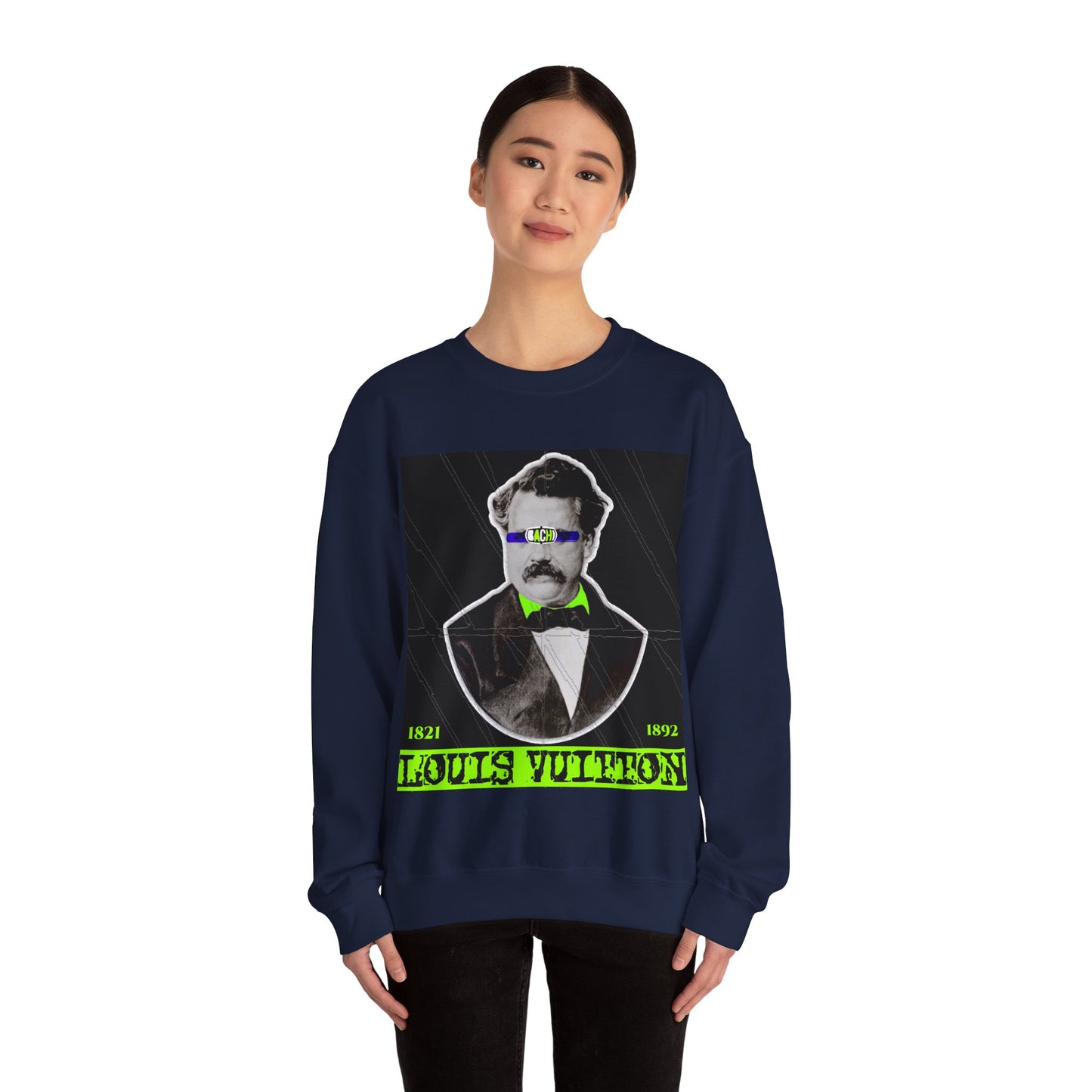 Heavyweight Monogram Print Sweatshirt - Luxury Tribute Streetwear (Bachi)