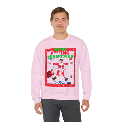 Vintage Holiday Graphic Sweatshirt - 80s Comedy Cinema Print (Bachi)