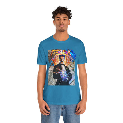 Vintage Science Icon Graphic Tee - Inventor Portrait Streetwear Print (Bachi)