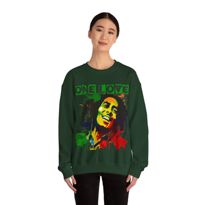 Heavyweight Graphic Sweatshirt - Reggae Legend Portrait Streetwear (Bachi)